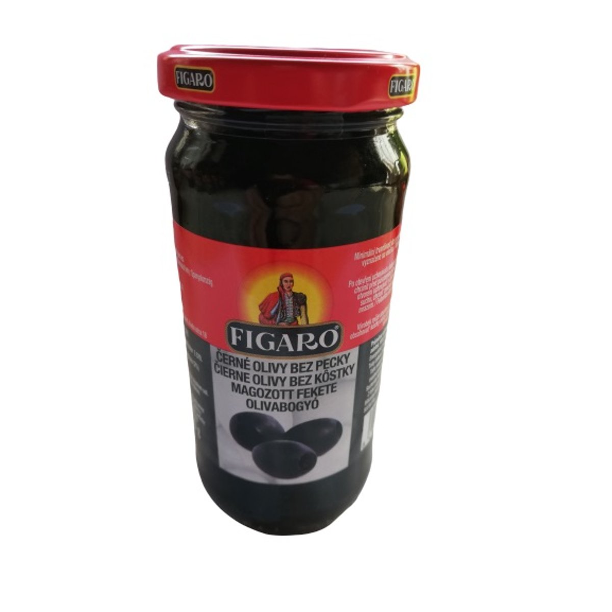 Figaro fekete olívabogyó magozott üveges (240 g)