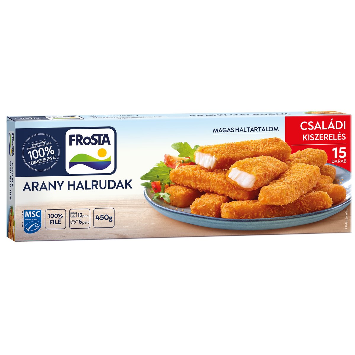 FRoSTA  Panírozott Arany Halrudak családi kiszerelés