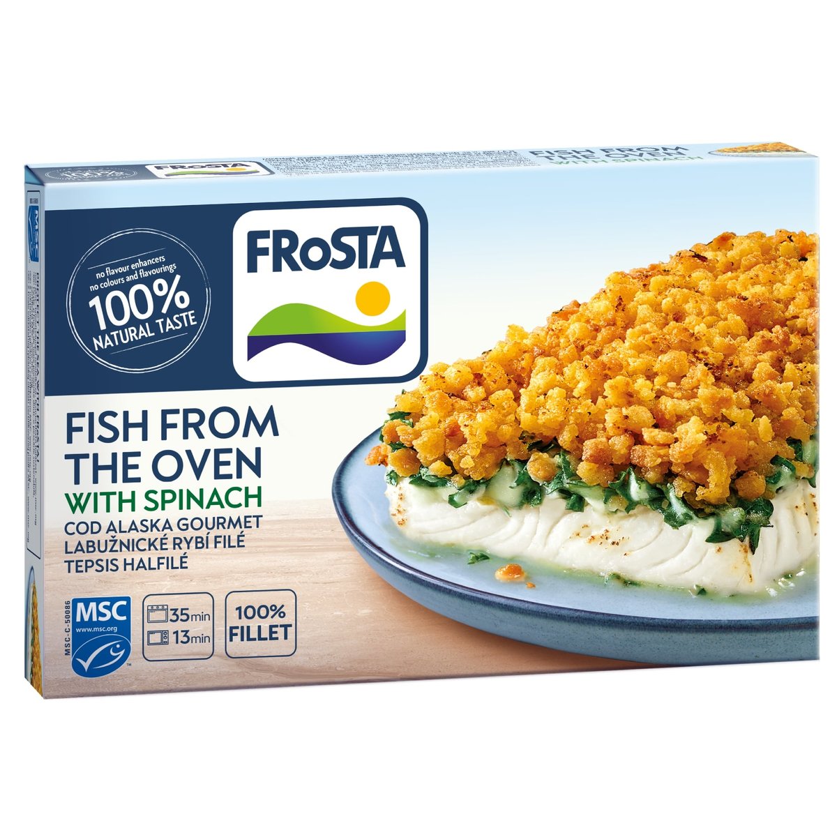 FRoSTA Tepsis halfilé spenóttal