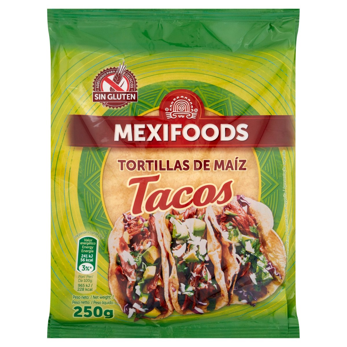 Mexifoods Gluténmentes Kukorica Tortilla lap  - 16 cm, 10 darab