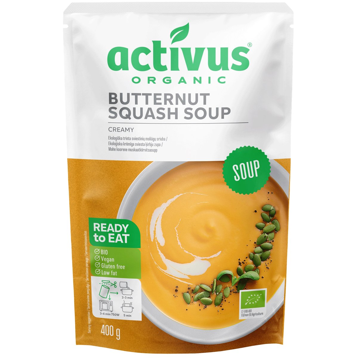 Activus BIO Vegán sütőtök krémleves