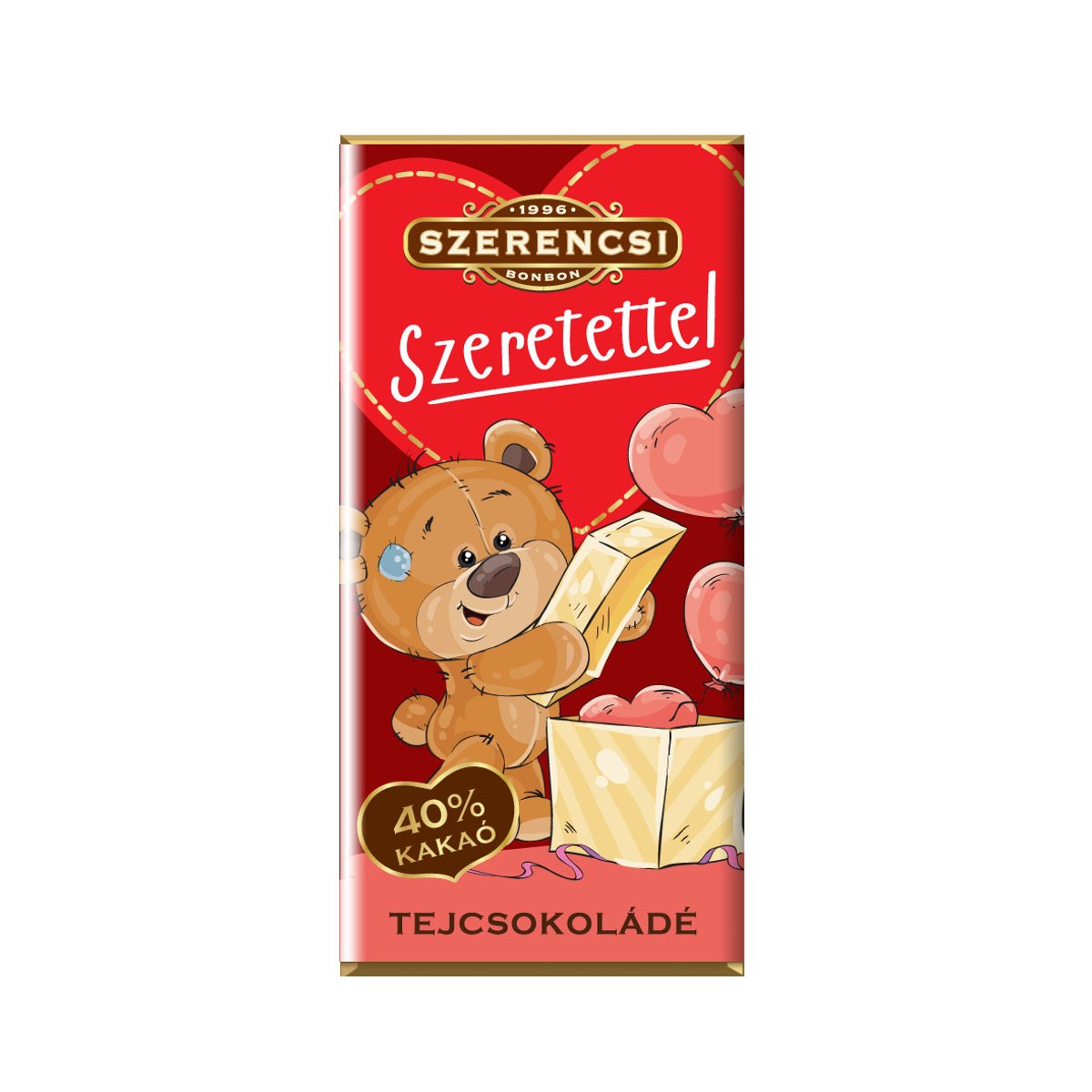 Szerencsi - Szeretettel Tejcsokoládé Macis