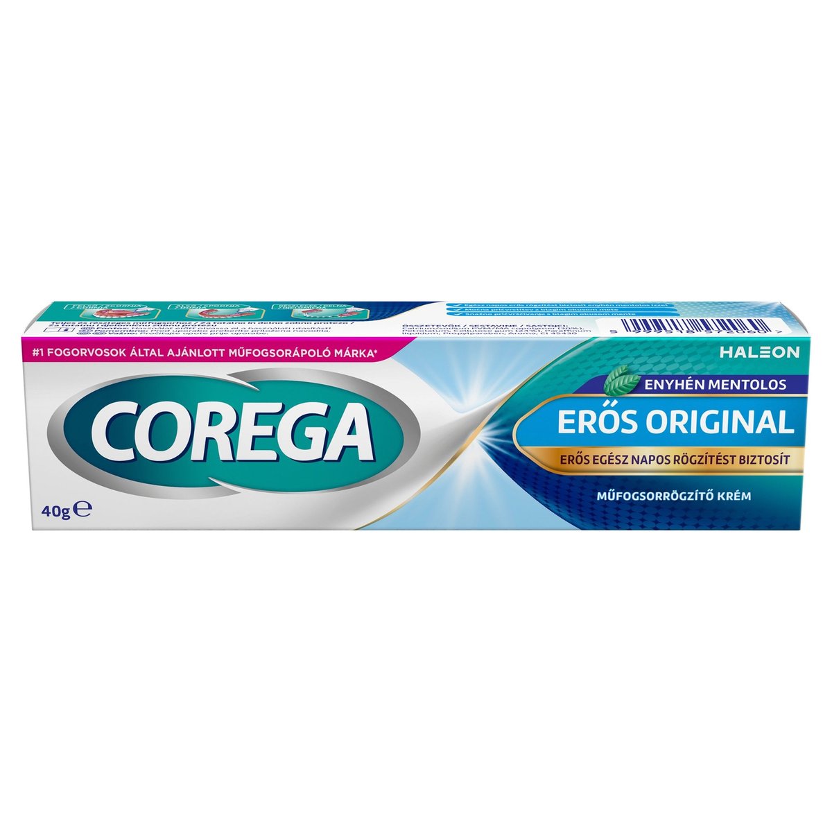 Corega Erős Original műfogsorrögzítő krém, mentolos