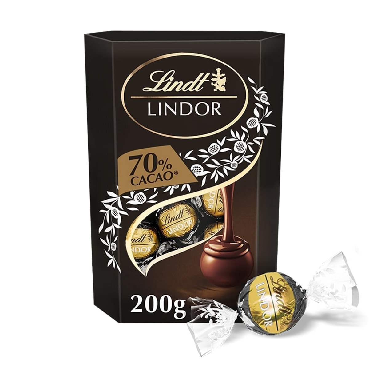Lindt Lindor Dark 70% - Extra étcsokoládé lágyan olvadó töltelékkel