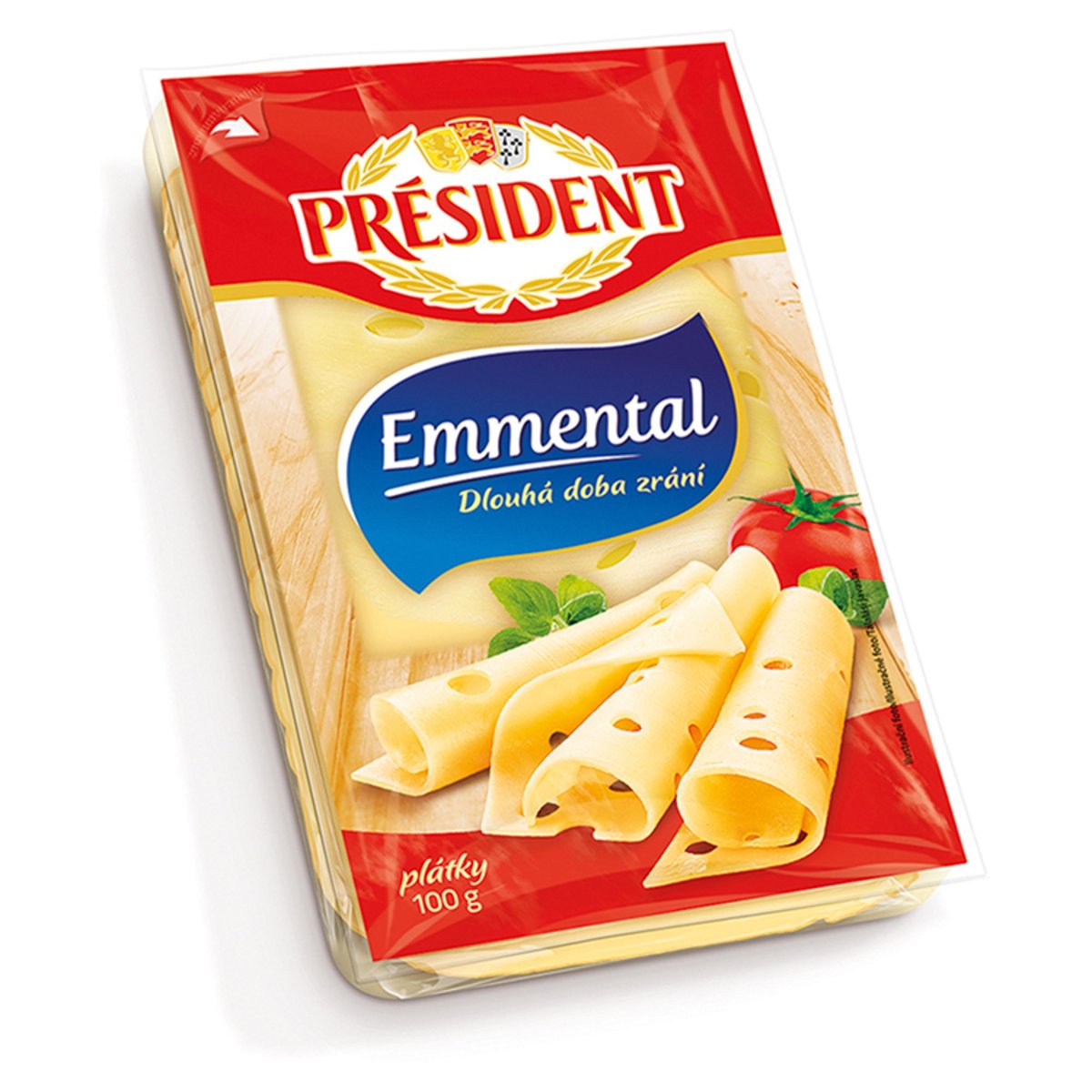 Président Emmental szeletelt sajt