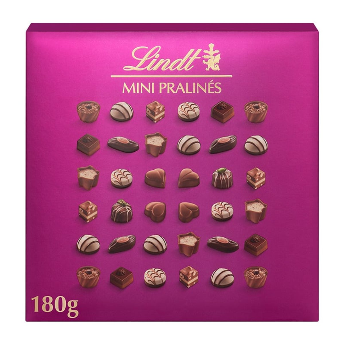 Lindt töltött mini praliné kollekció tejcsokoládéból és keserű csokoládéból