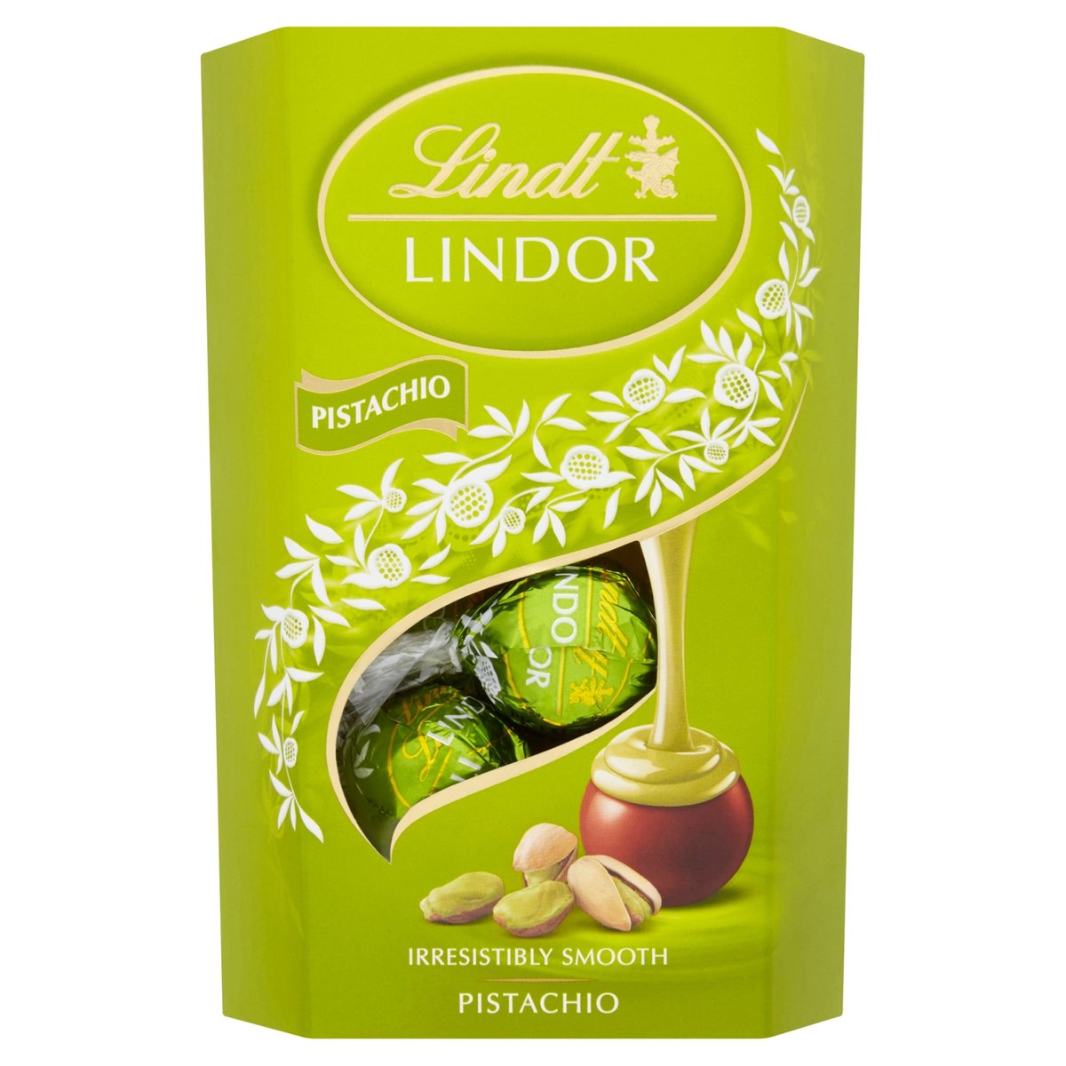 Lindt Lindor tejcsokoládé lágyan olvadó pisztáciás töltelékkel