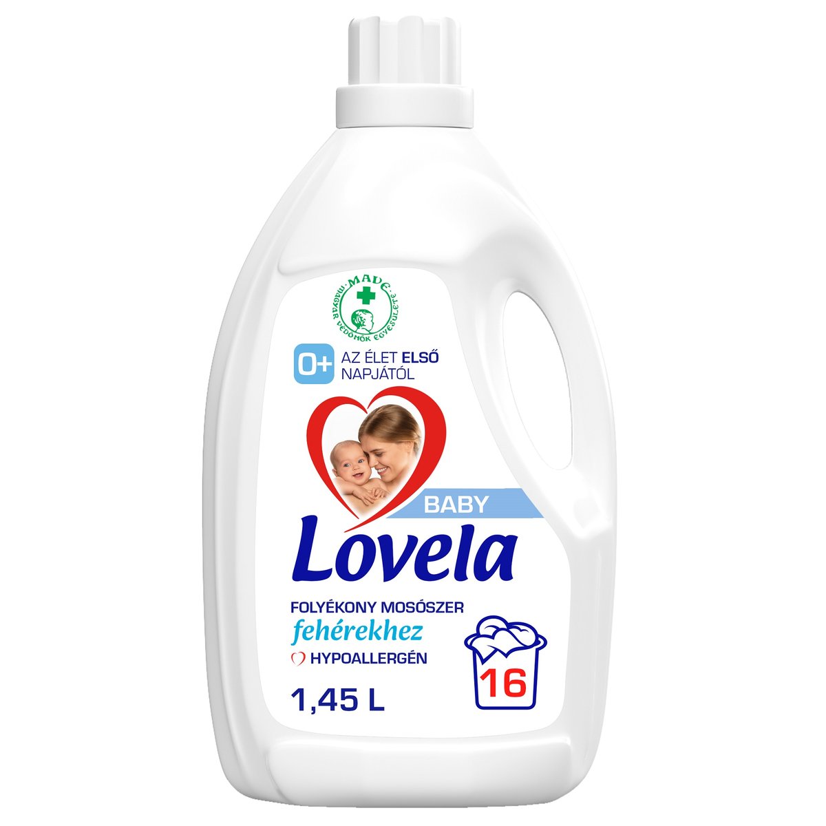 Lovela Baby Hipoallergén Folyékony mosószer fehér ruhákhoz 1,45l