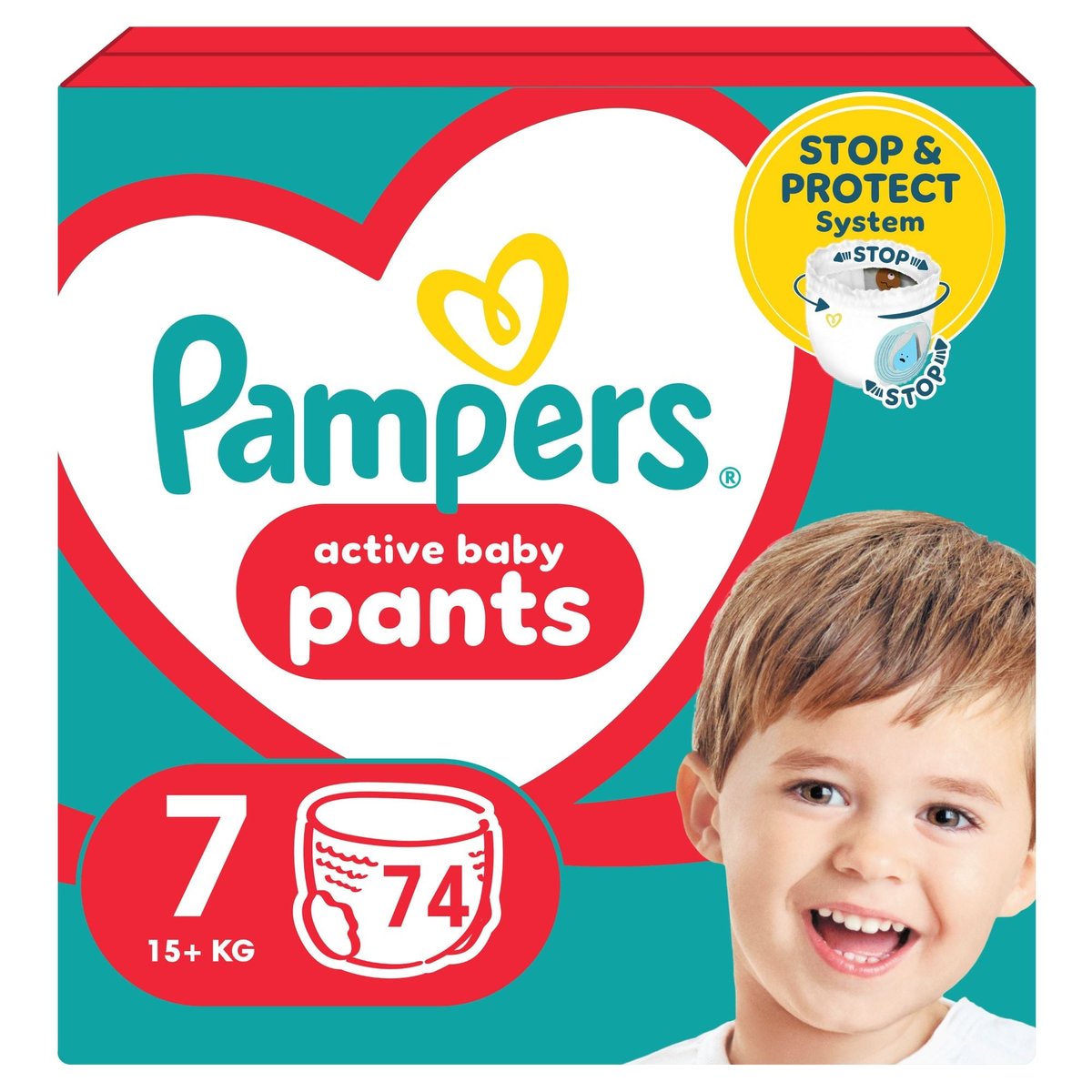 Pampers Active Baby Pants Bugyipelenka, Méret: 7 (15+ kg) 74 db