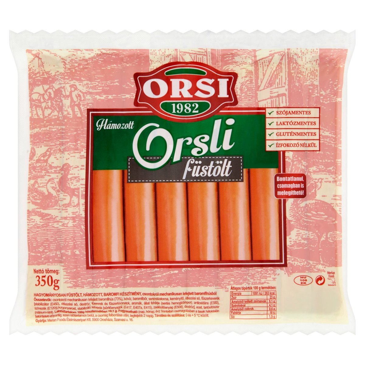 Orsi füstölt baromfi Orsli