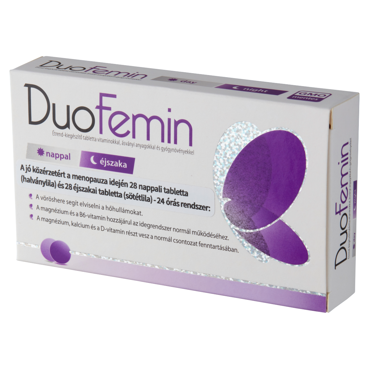 DuoFemin étrend kiegészítő tabletta vitaminokkal, ásványi anyagokkal és gyógynövényekkel 28 db+28 db