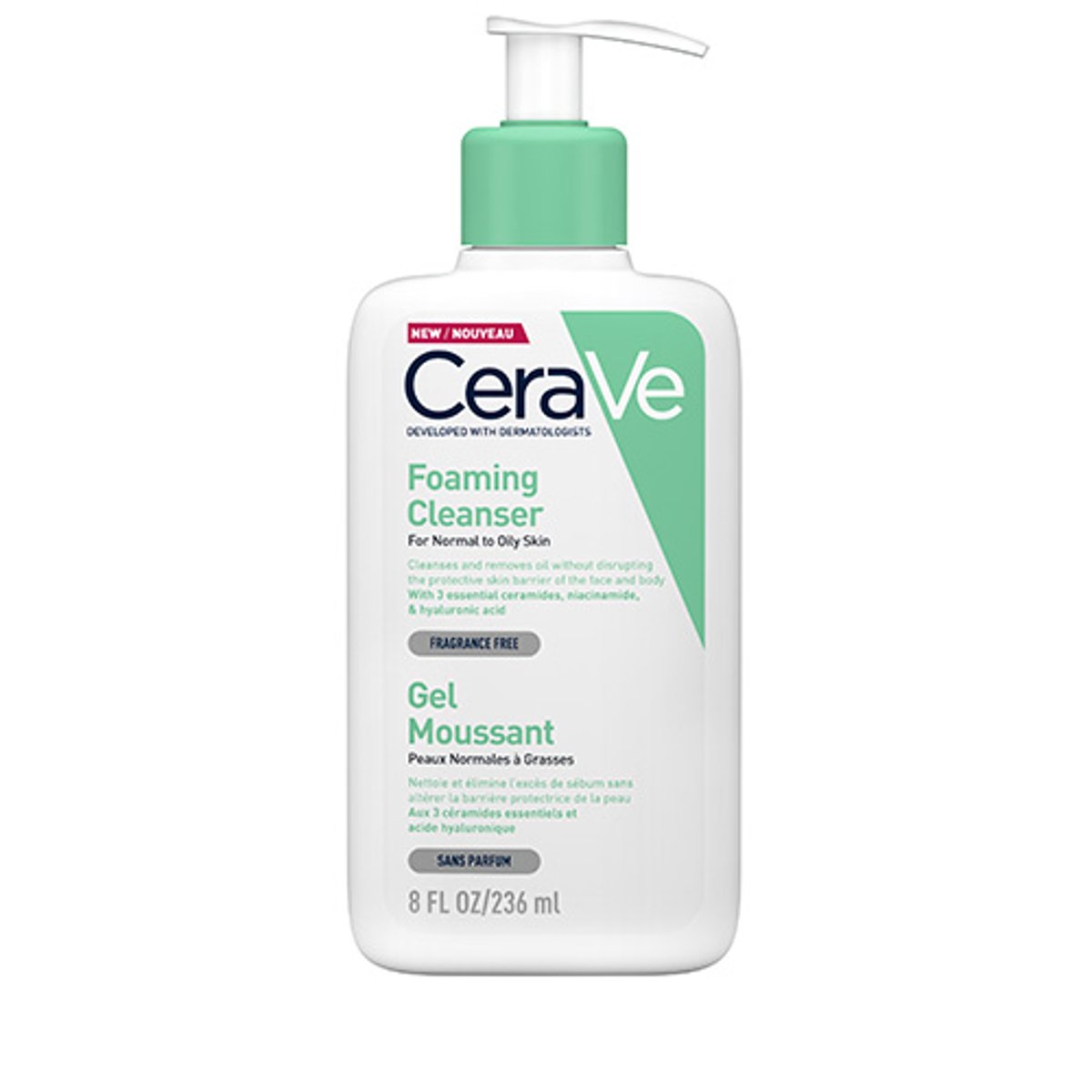 CeraVe Foaming Cleanser habzó tisztító gél 236ml