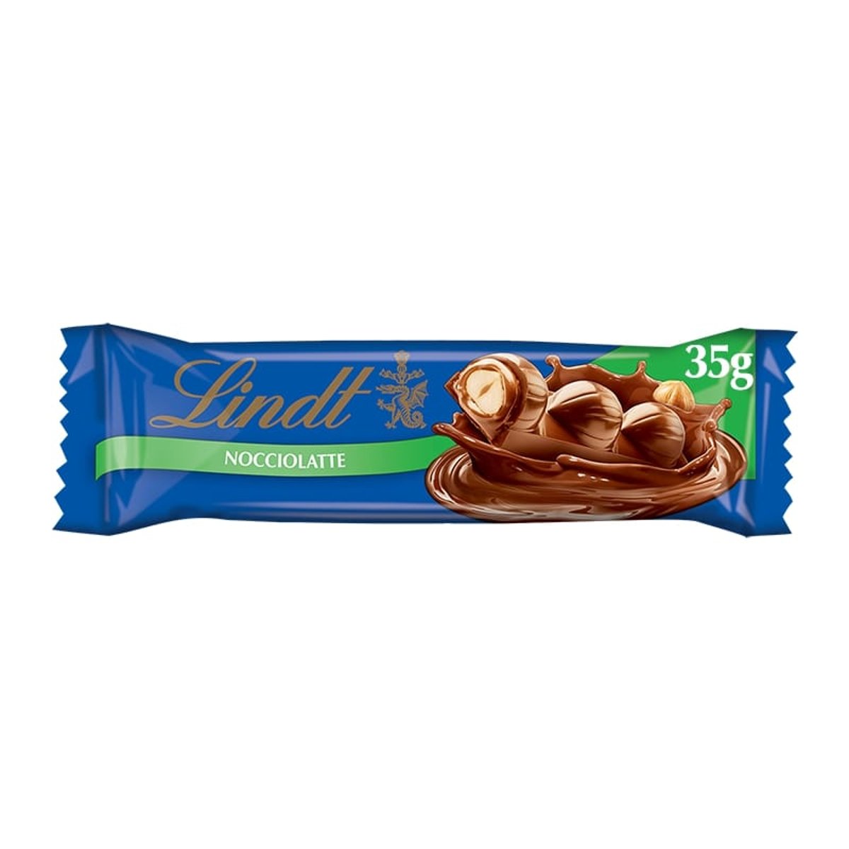 Lindt Nocciolatte tejcsokoládé mogyorós töltelékkel és egész mogyoróval