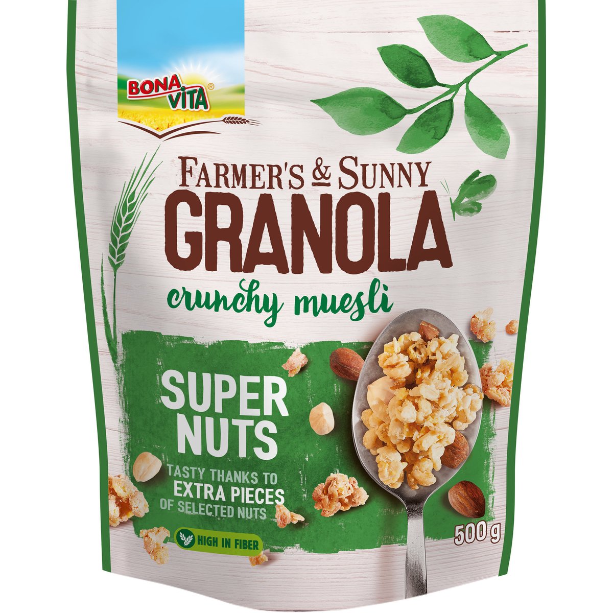 Bona Vita Granola ropogós müzli - mogyoró, mandula