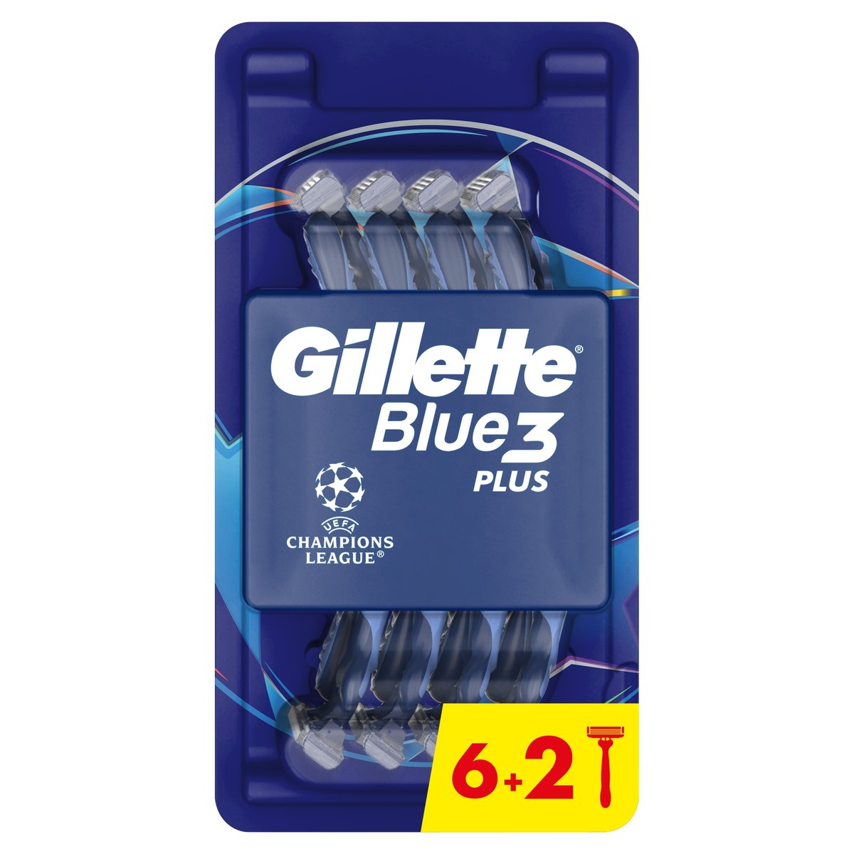 Gillette Blue3 Comfort Eldobható Férfi Borotva, 6+2 Darab