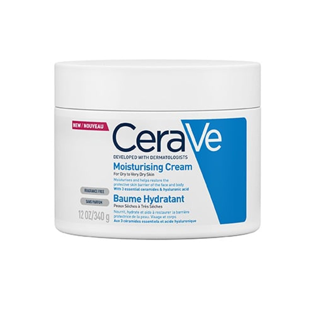 CeraVe Moisturising Cream hidratáló testápoló krém 340g