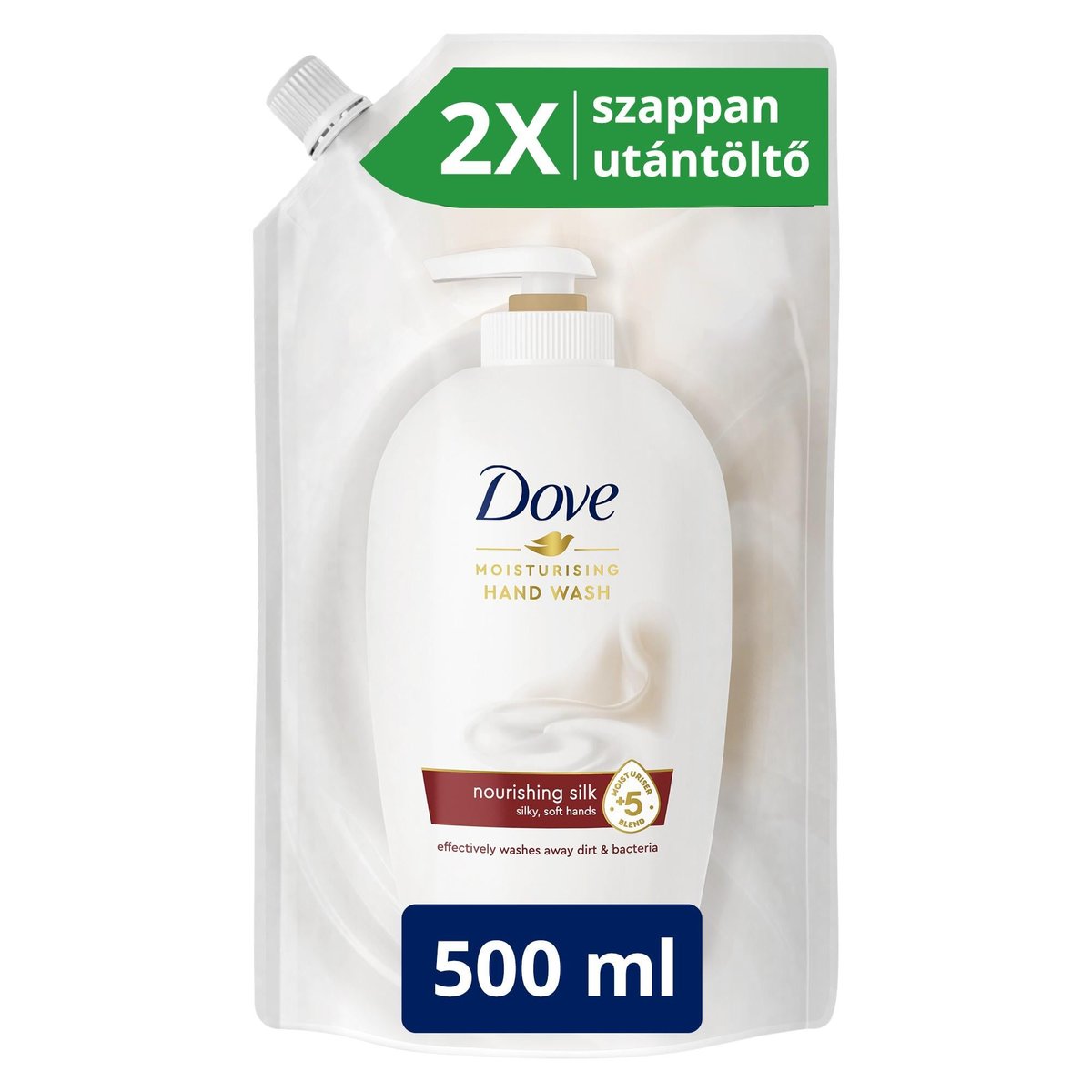 Dove Nourishing Silk folyékony krémszappan utántöltő 500 ml