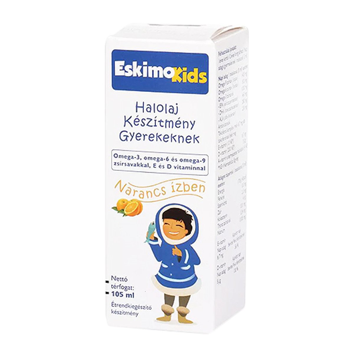 Eskimo Kids Omega-3 halolaj gyerekeknek narancs ízben 105ml