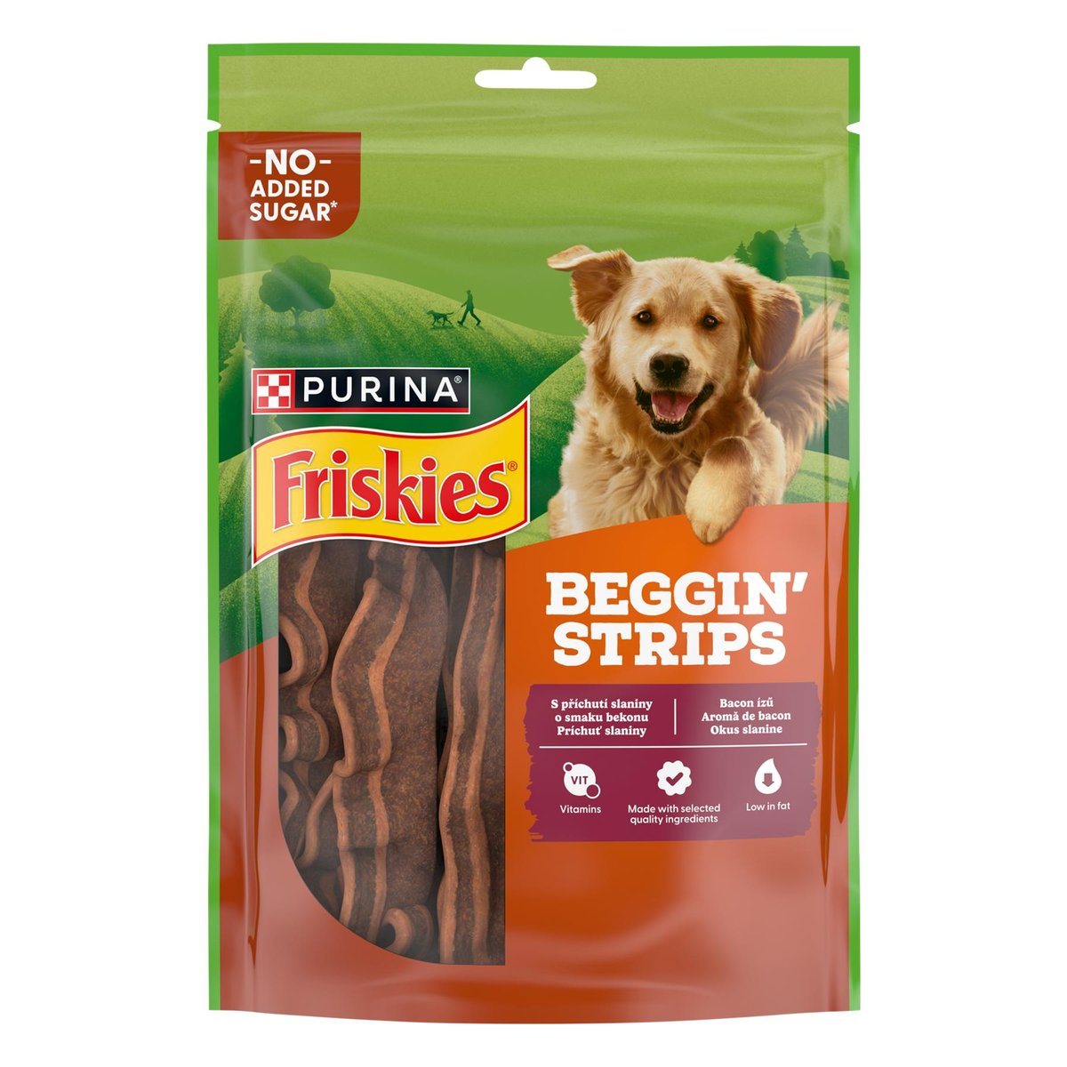 Friskies Beggin' Strips Bacon ízesítésű kutya jutalomfalat