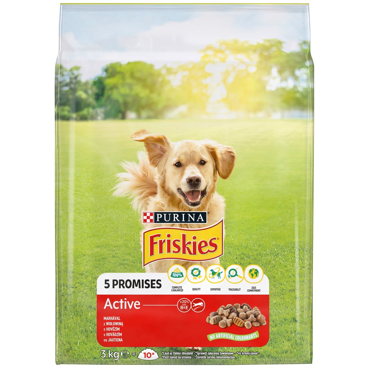 Friskies Active Marhával száraz kutyaeledel