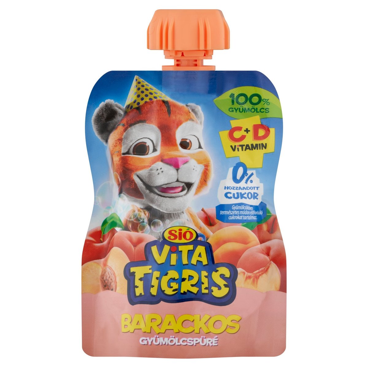 Sió Vitatigris Gyümölcspüré barack 100%