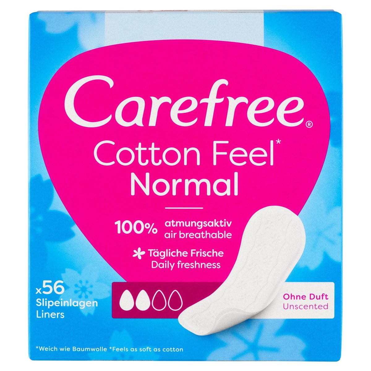 Carefree Cotton Feel Normal illatanyagmentes tisztasági betét