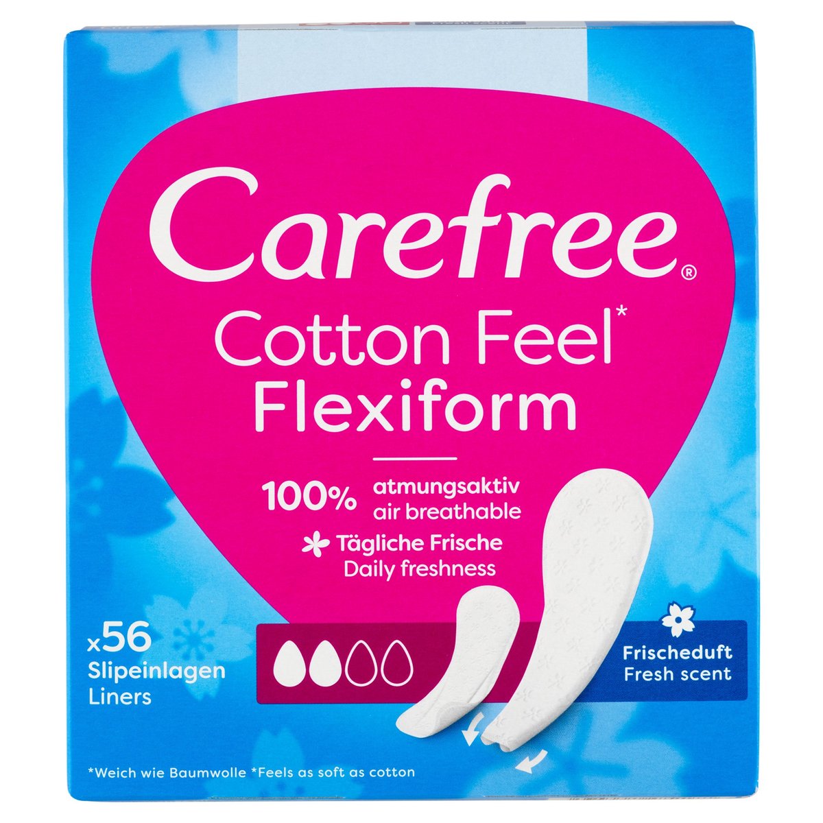 Carefree Cotton Feel Flexiform tisztasági betét friss illattal
