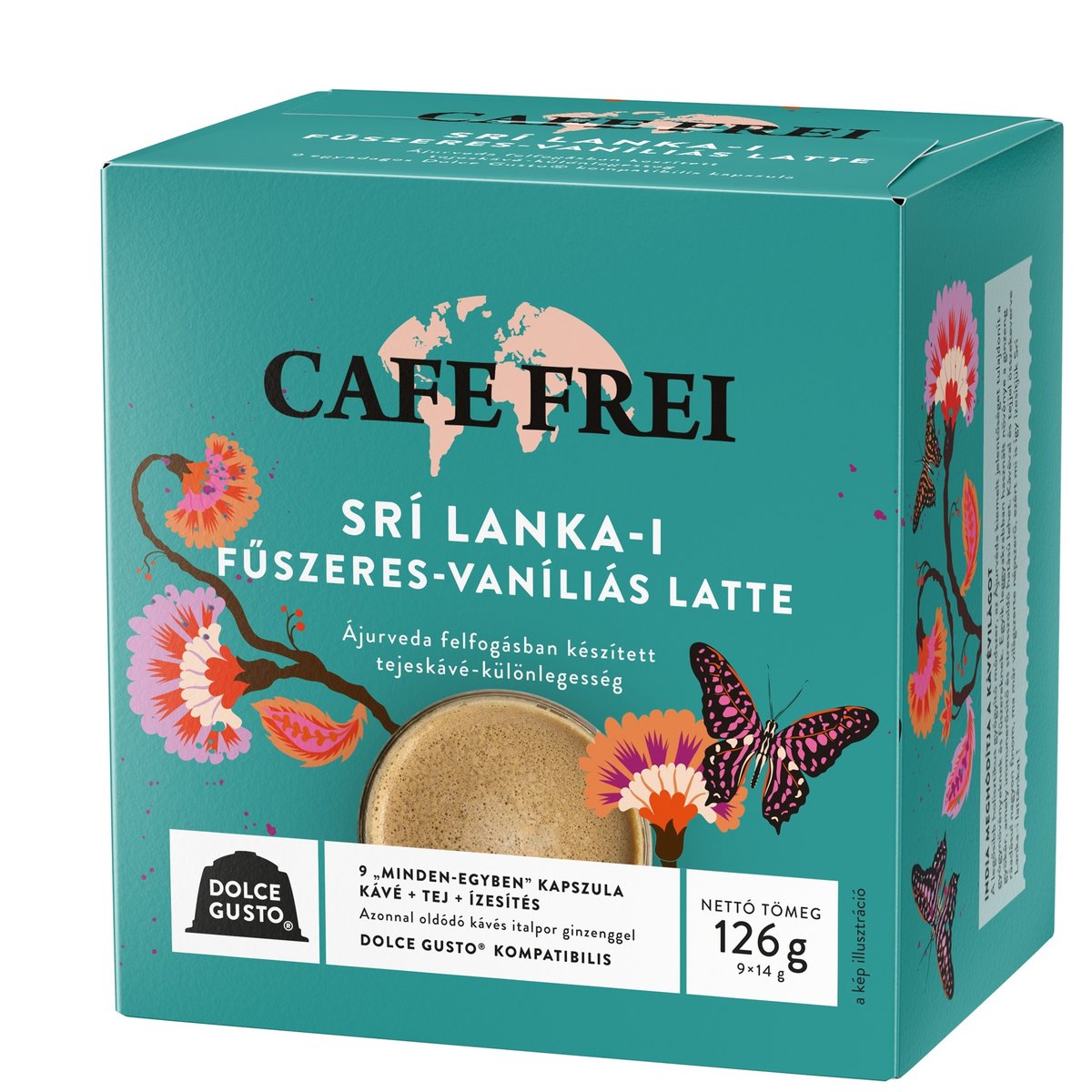 Café Frei Srí Lankai-i Fűszeres-vaníliás Latte Dolce Gusto kompatibilis kávékapszula