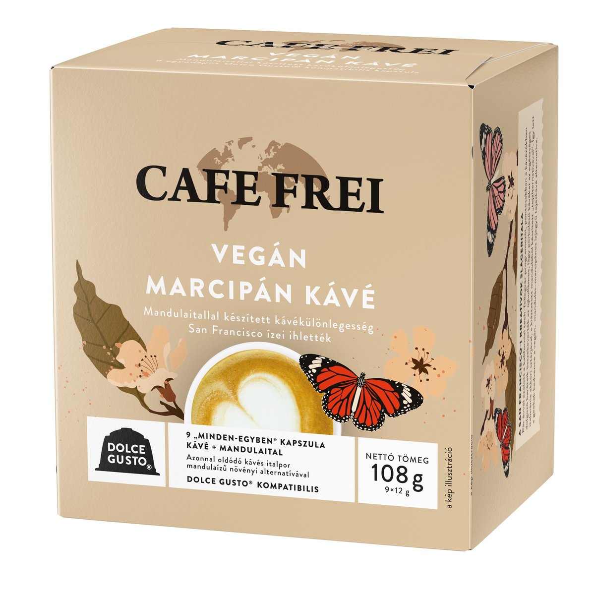 Café Frei Vegán Marcipán Kávé  Dolce Gusto kompatibilis kávékapszula