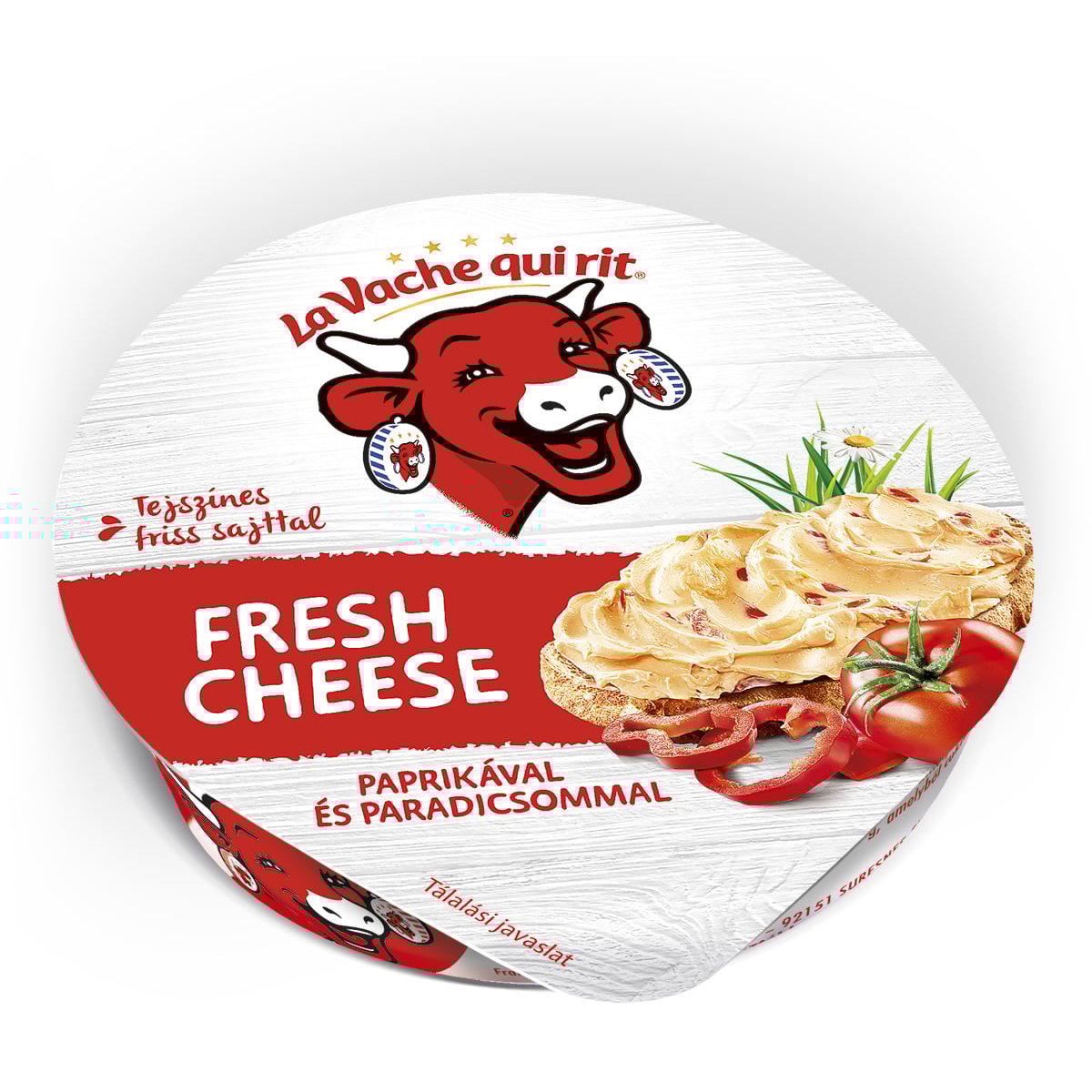 La Vache Qui Rit Tejszínes szendvicskrém friss sajttal, paprikás-paradicsomos