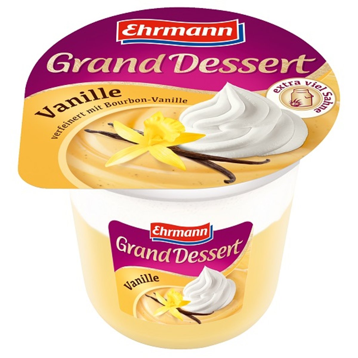 Ehrmann Grand desszert vanília puding tejszínhabbal