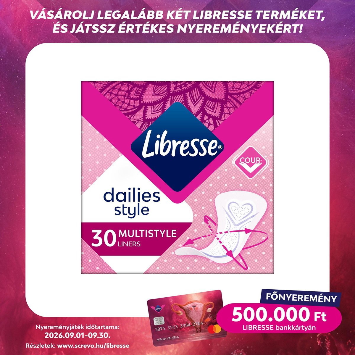 Libresse Dailies Style Multistyle tisztasági betét