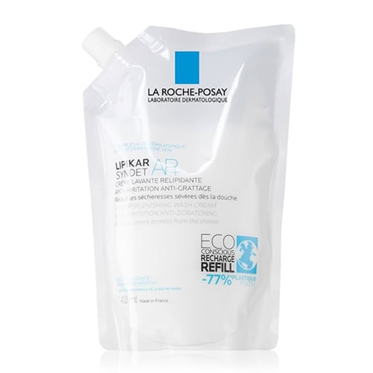 La Roche-Posay Lipikar Syndet AP+ szappanmentes tisztító gél Utántöltő 400ml