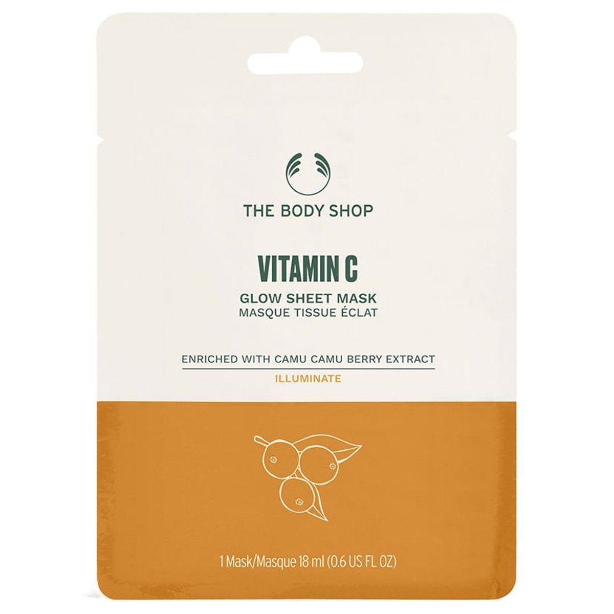 The Body Shop C-vitaminos ragyogásfokozó fátyolmaszk