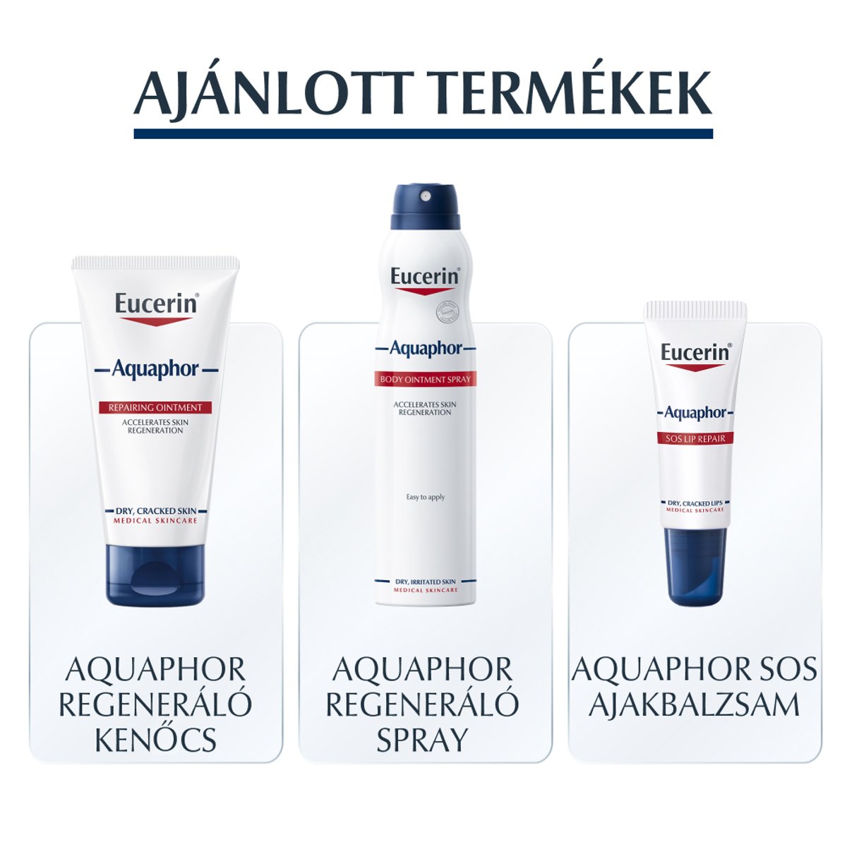 Eucerin Aquaphor Regeneráló kenőcs 220ml