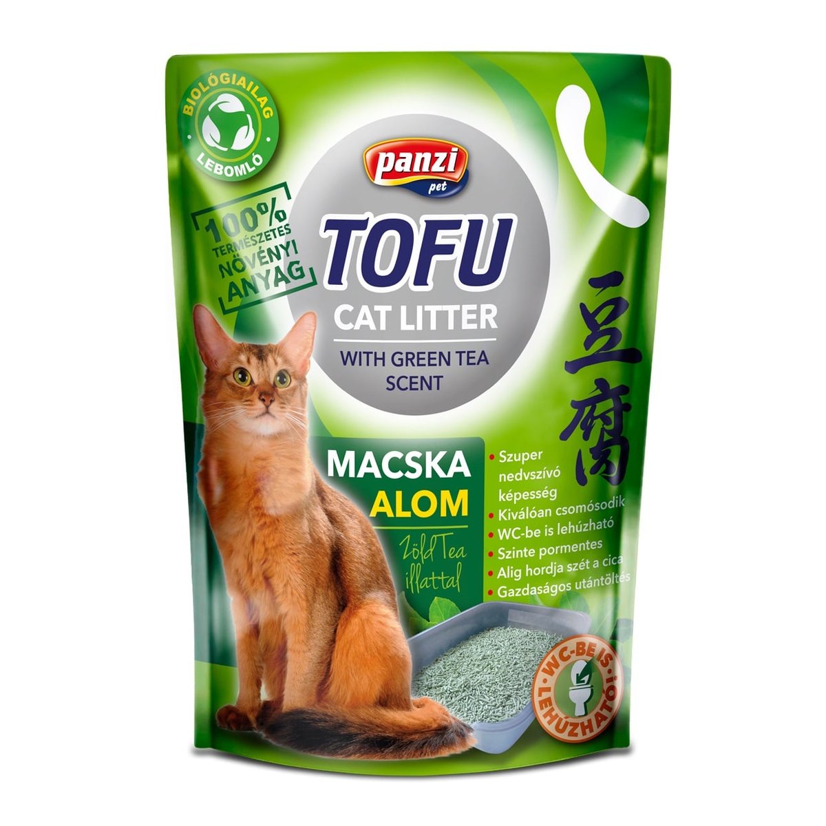 Panzi Tofu alom, zöld tea illattal
