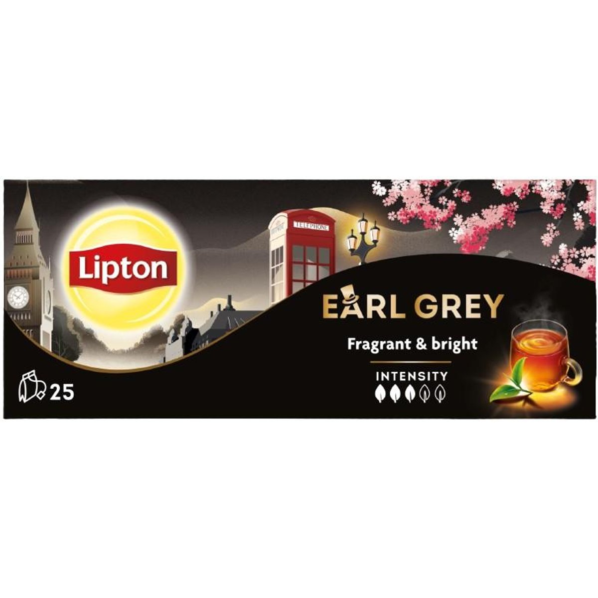 Lipton Earl Grey bergamot ízesítésű fekete tea