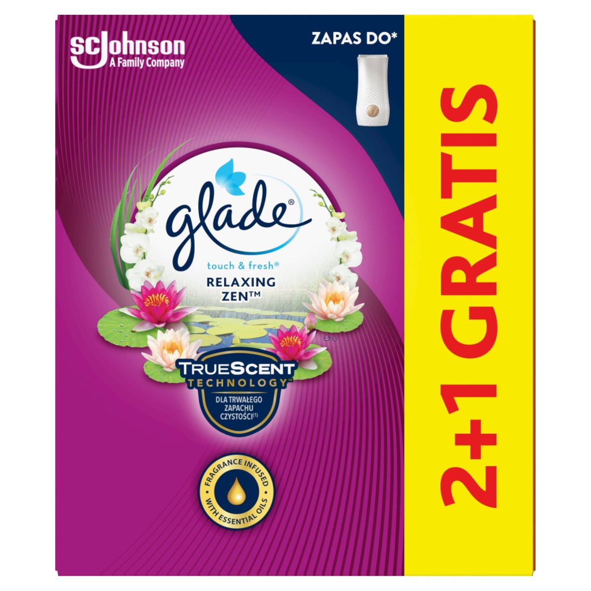 Glade® Touch & Fresh®  utántöltő 2+1 Japán Kert