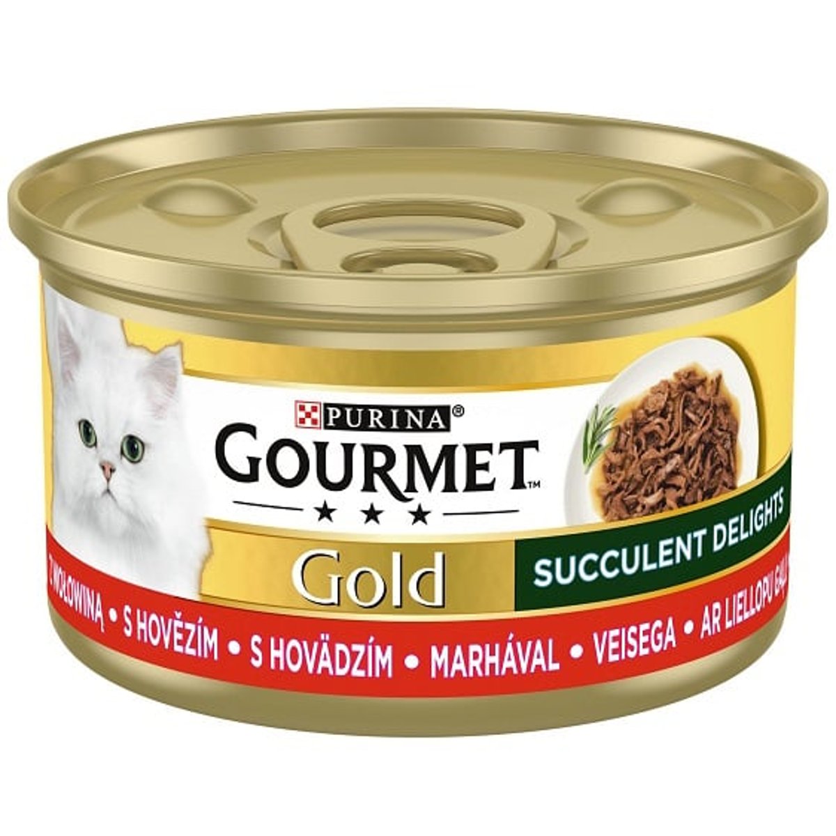 Gourmet Gold Succulent Delights Marhával nedves macskaeledel