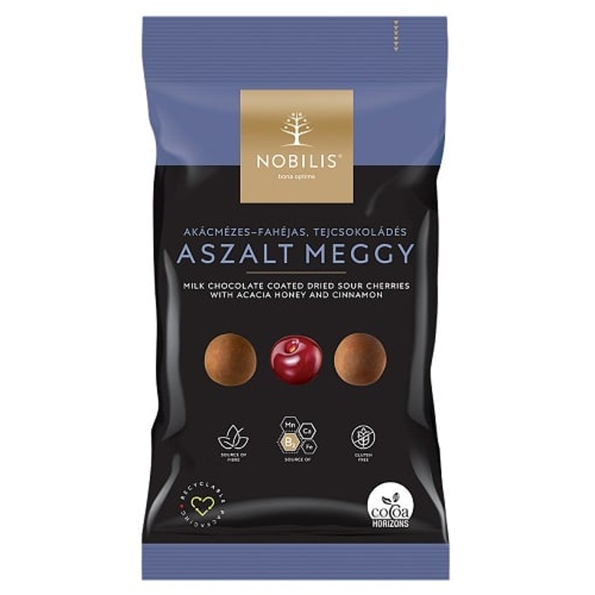 Nobilis Akácmézes, fahéjas, tejcsokoládés meggydrazsé