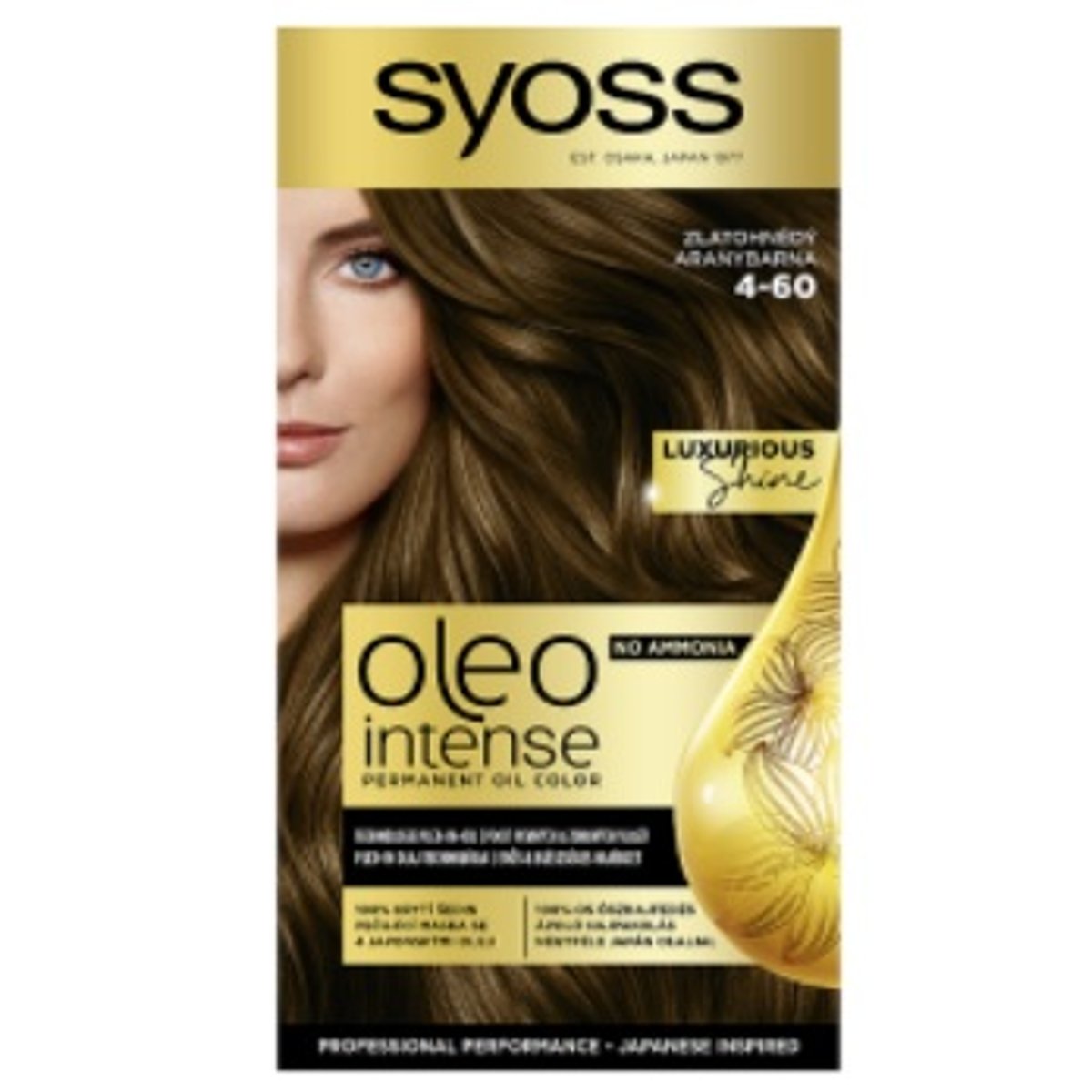 Syoss Color Oleo intenzív olaj hajfesték 4-60 aranybarna