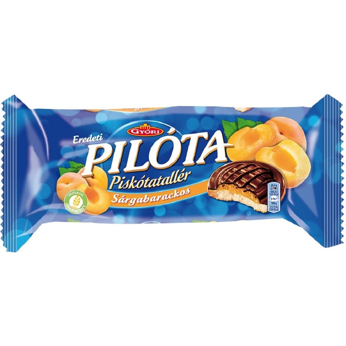 Győri Pilóta sárgabarackos piskótatallér