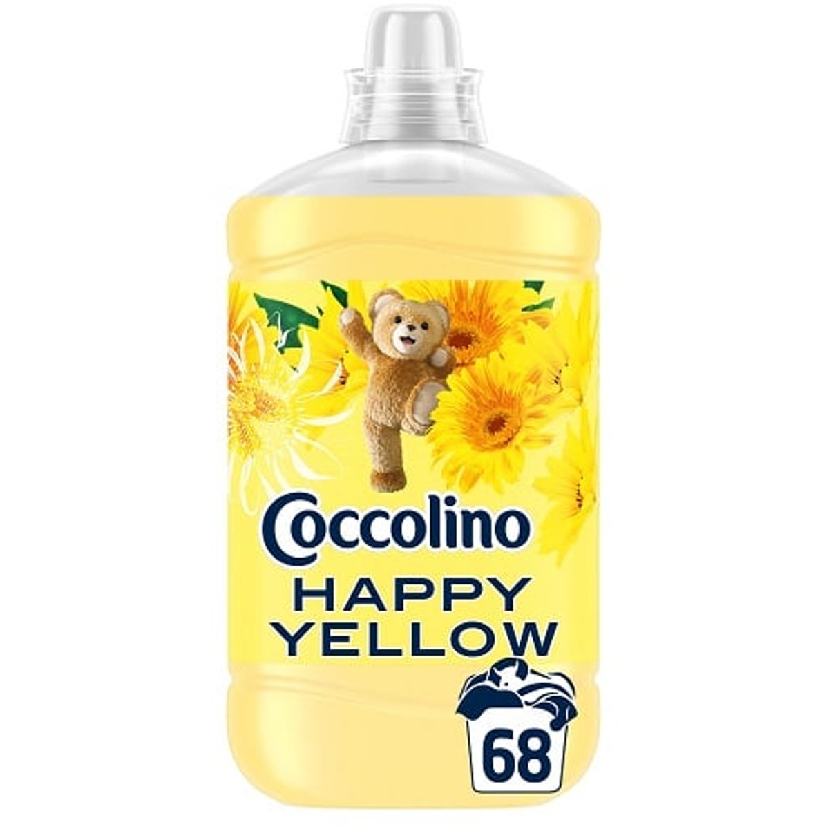 Coccolino Fresh&Soft Happy Yellow öblítő, 68 mosás, 1700 ml