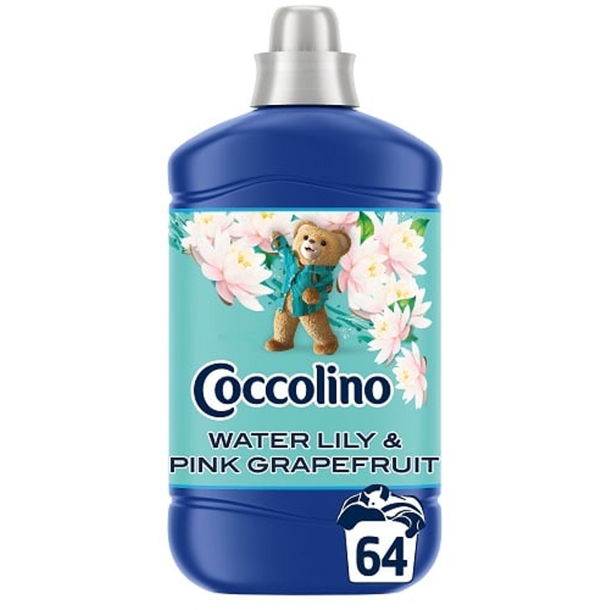 Coccolino Perfume&Care Water Lily&Pink Grapefruit öblítő, 64 mosás, 1600 ml
