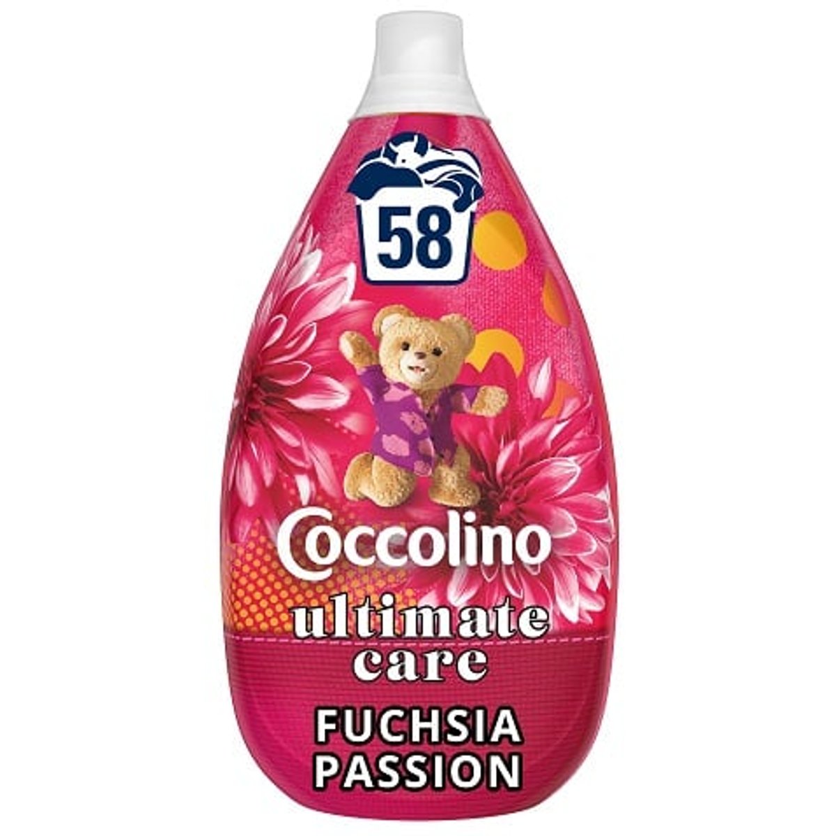 Coccolino Ultimate Care ultrakoncentrált öblítő, Fuchsia Passion, 58 mosás, 870 ml