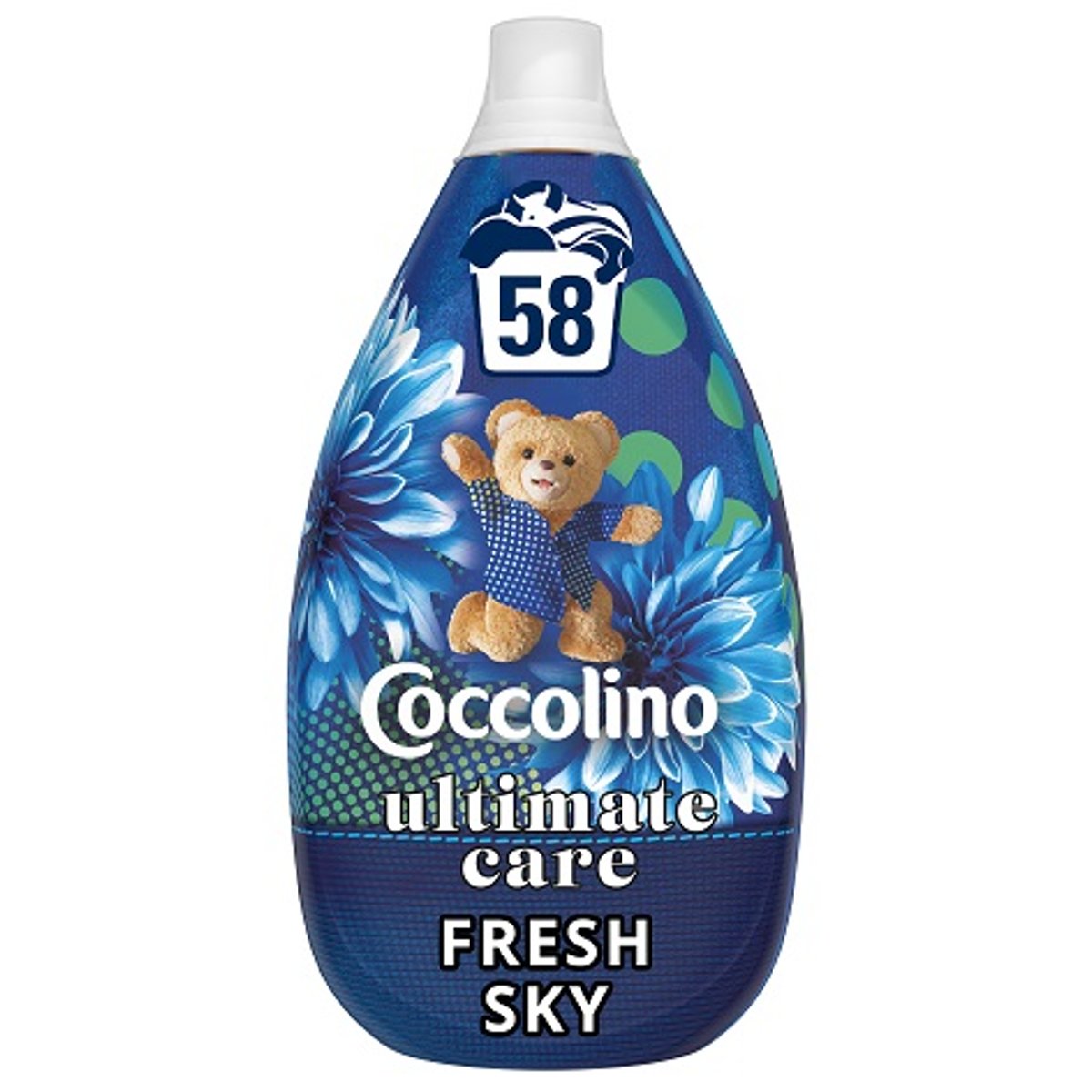 Coccolino Ultimate Care ultrakoncentrált öblítő, Fresh Sky, 58 mosás, 870 ml