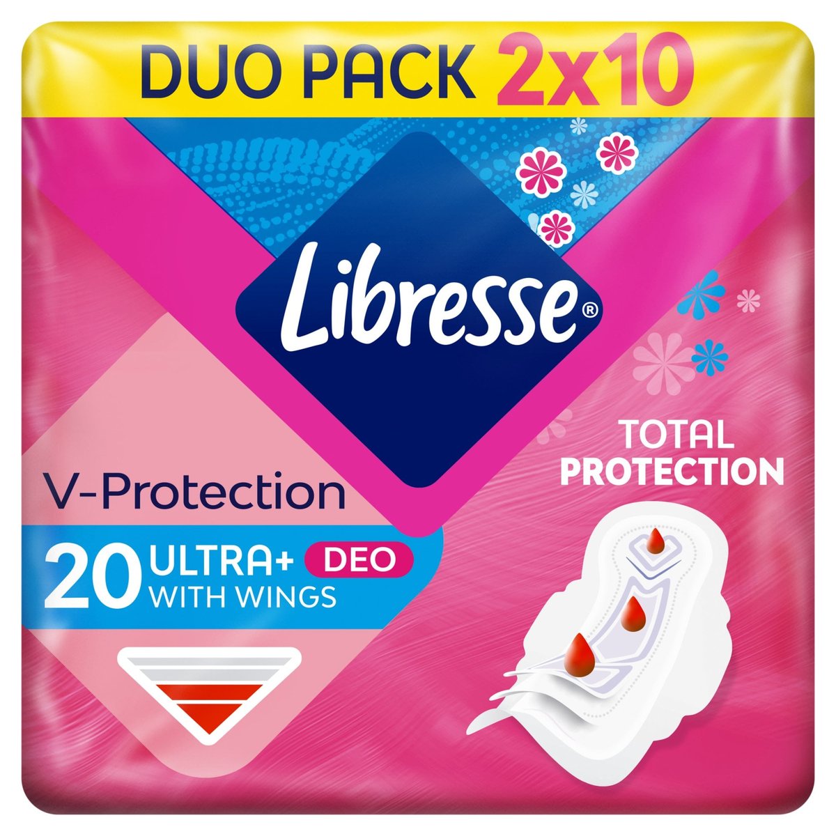 Libresse Ultra+ Deo szárnyas egészségügyi betét illatosított
