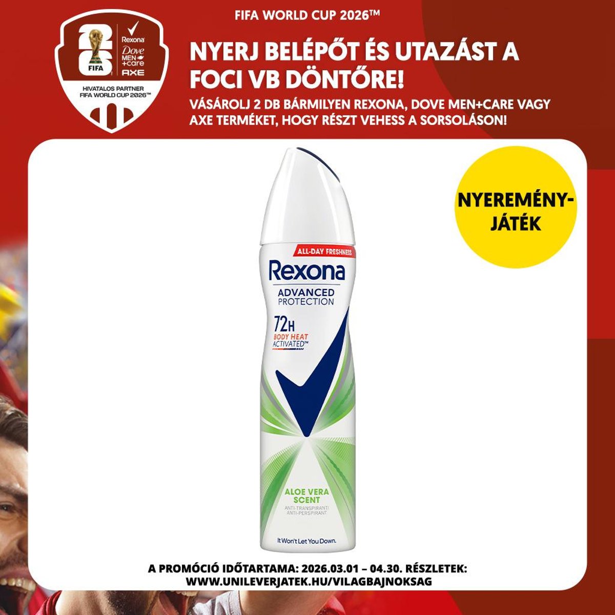 Rexona Advanced Protection Aloe Vera női izzadásgátló dezodor, 150 ml