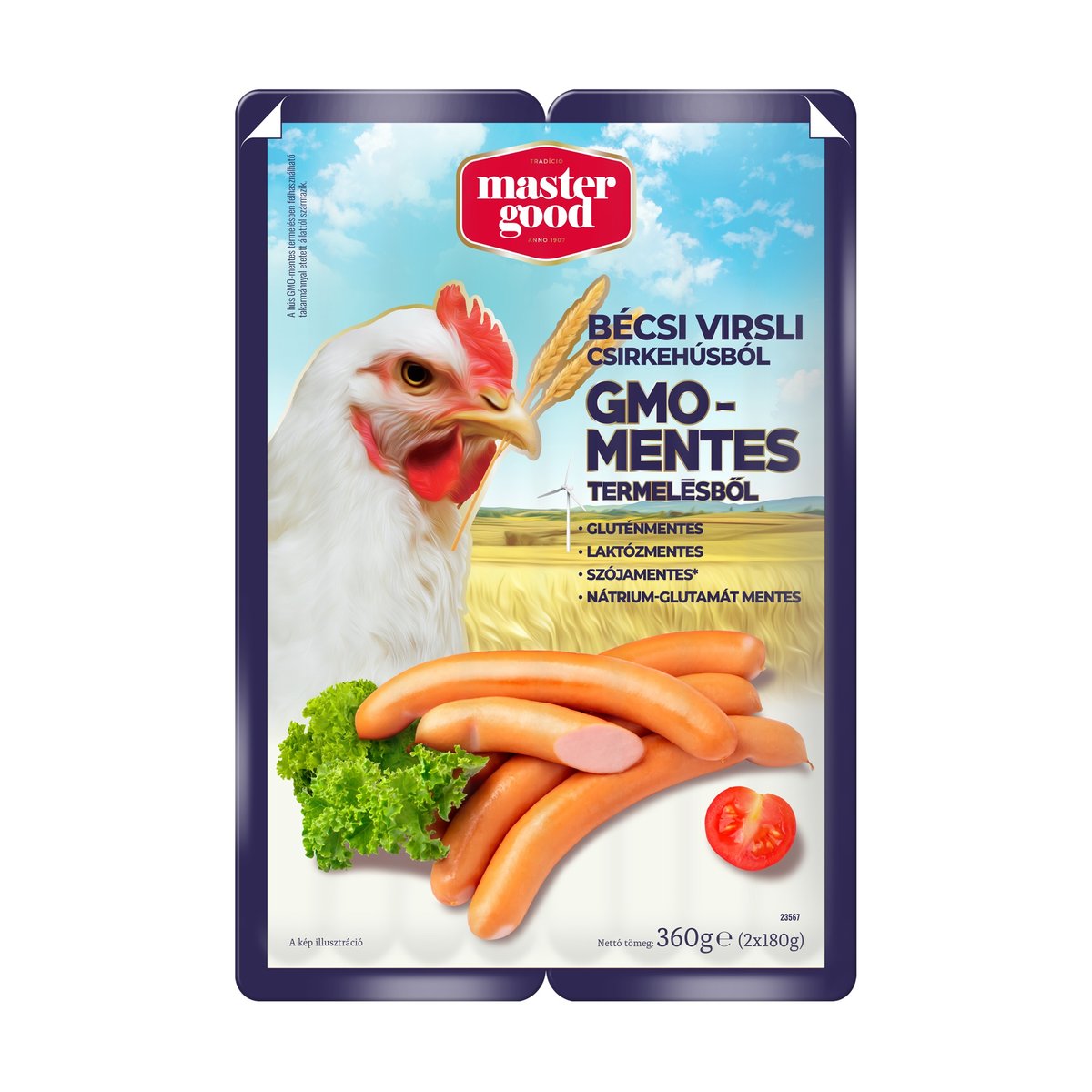 Master Good bécsi virsli csirkehúsból 2x180 g