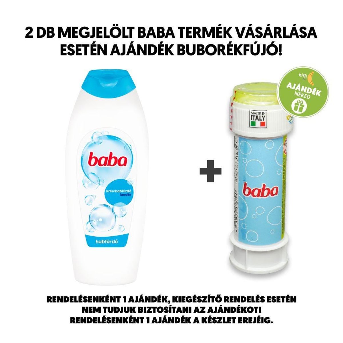 Baba Lanolin habfürdő, 750 ml